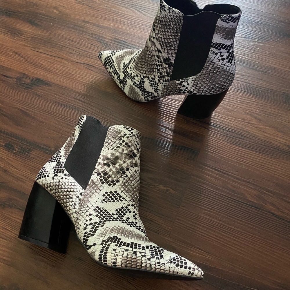 Snake skin boots